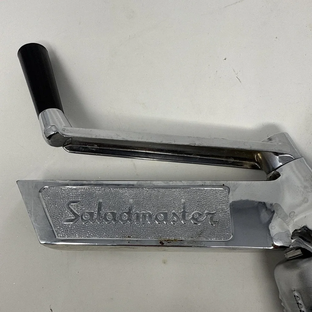 Vintage Saladmaster Food Processor Cutter Shredder Grater Slicer USA Read